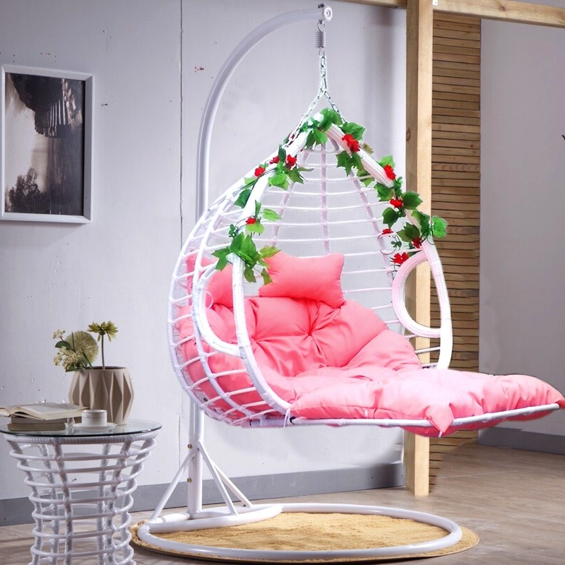 Silla Colgante o Cuna de Ratán para Exteriores - Para Jardín, Hotel o Balcón, Estilo Nórdico
