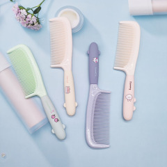 Cartoon comb cute silicone plastic styling hair straightening comb for home students and children portable dense tooth hairdressing comb wholesale