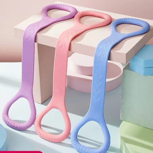 New 8-figure tensioner, yoga auxiliary home elastic band, fitness equipment, women's open shoulder and beautiful back elastic band