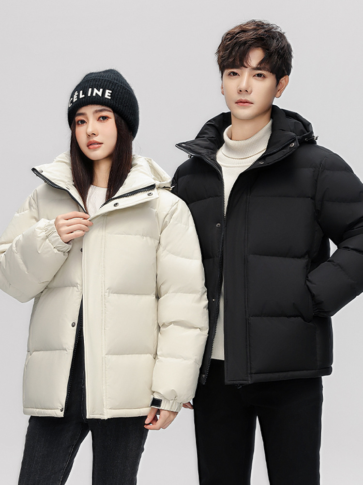 2023 nuevos hombres abajo chaqueta invierno estilo coreano moda pato blanco abajo a prueba de frío ropa de abrigo hombres y mujeres abrigo de invierno