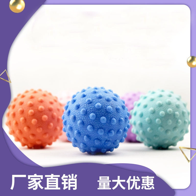 Мяч для фасциального массажа стоп, расслабления мышц подошвы, массажный мяч с частицами для упражнений, массажный мяч для талии, спины, шеи, фитнес-мяч для растяжки