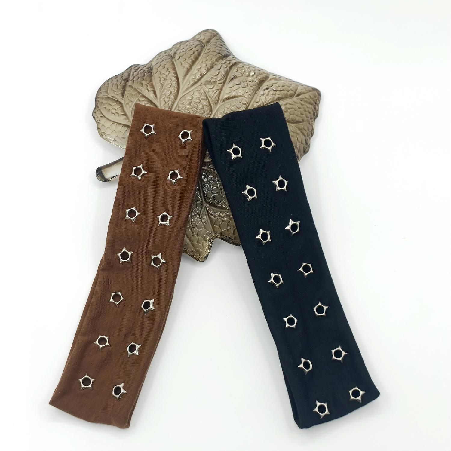 HW250301-22.5x6cm弹力布+14五角星气眼朋克