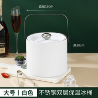 304 acero inoxidable de doble capa barril de hielo portátil al aire libre barril de música barril de cerveza fría barril de champán vino tinto