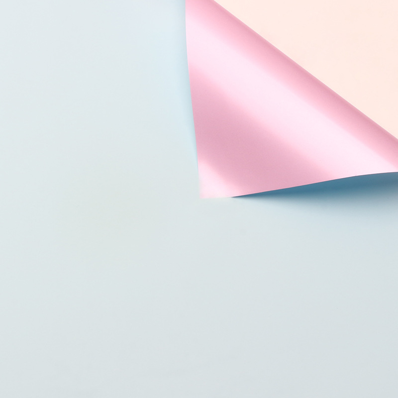 Papel de embalaje de flores de dos colores, papel de oro, papel de regalo de flores, papel de embalaje de flores