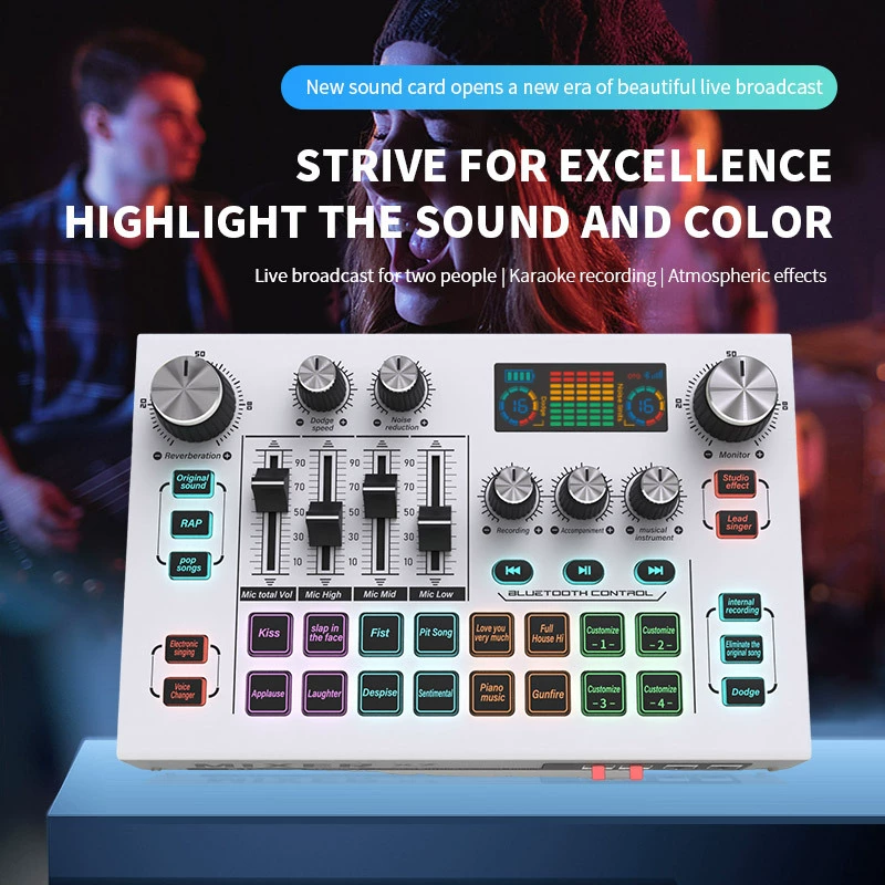 Трансграничная английская версия X7 Live звуковая карта 48V движущее кольцо