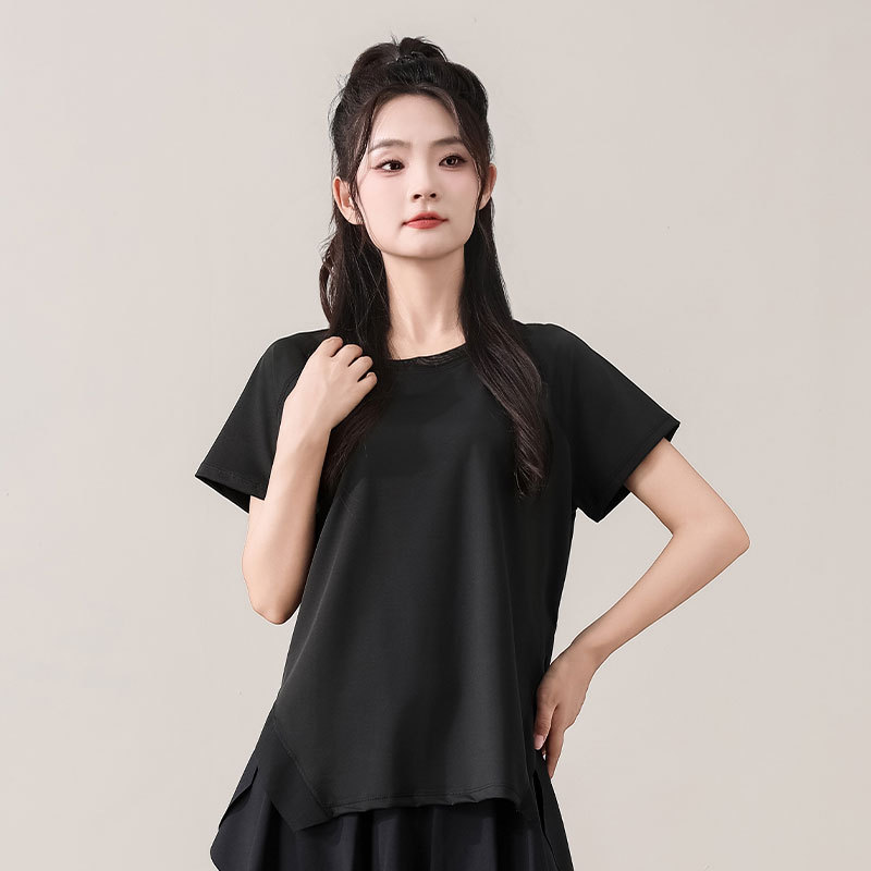 반소매 블랙