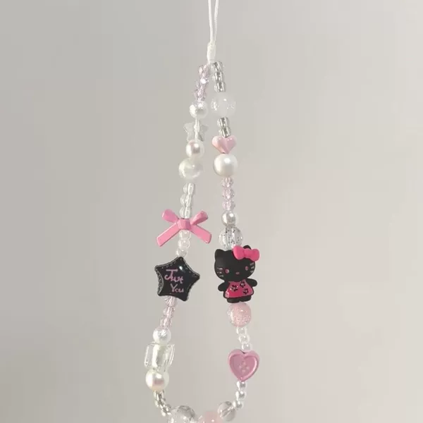 Black strap with bow