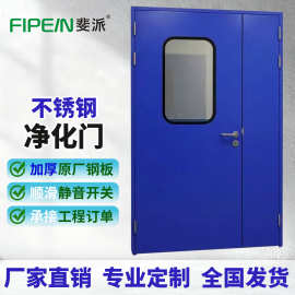 钢质洁净门 无尘车间净化子母门医院病房实验室不锈钢密闭双开门