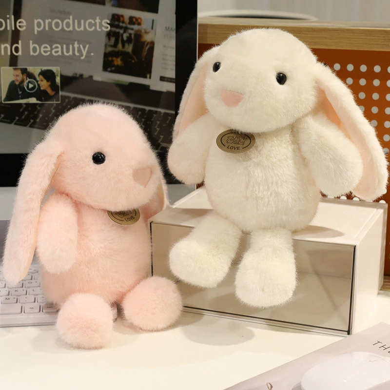 Cute plush rabbit, toy, appeases rag doll, white rabbit