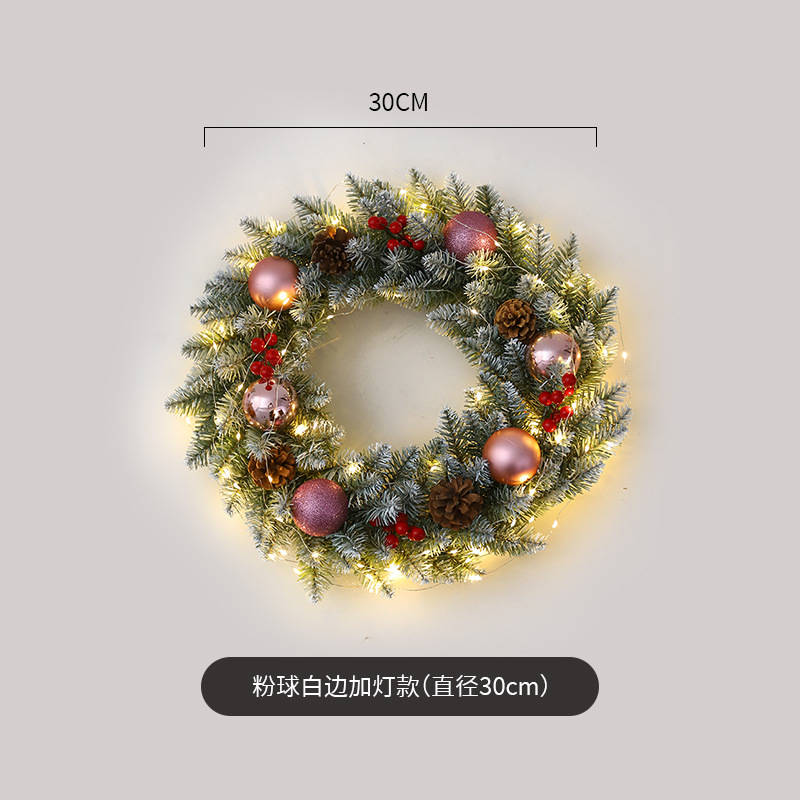 Amazon popular guirnalda de Navidad ratán 40/50/60cm decoración de Navidad Garland decoración escena diseño