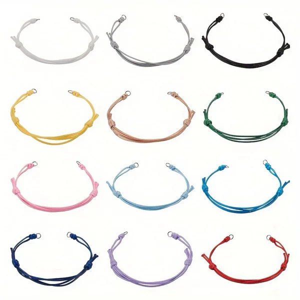 Europe and the United States cross-border hot wax line hand rope color simple adjustable hand woven bracelet manufacturers wholesale