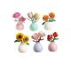Jihui JIHUI Art High M3178 Lily Sunflower Rose Children's Building Blocks Assembled Toys Vase Cross Border