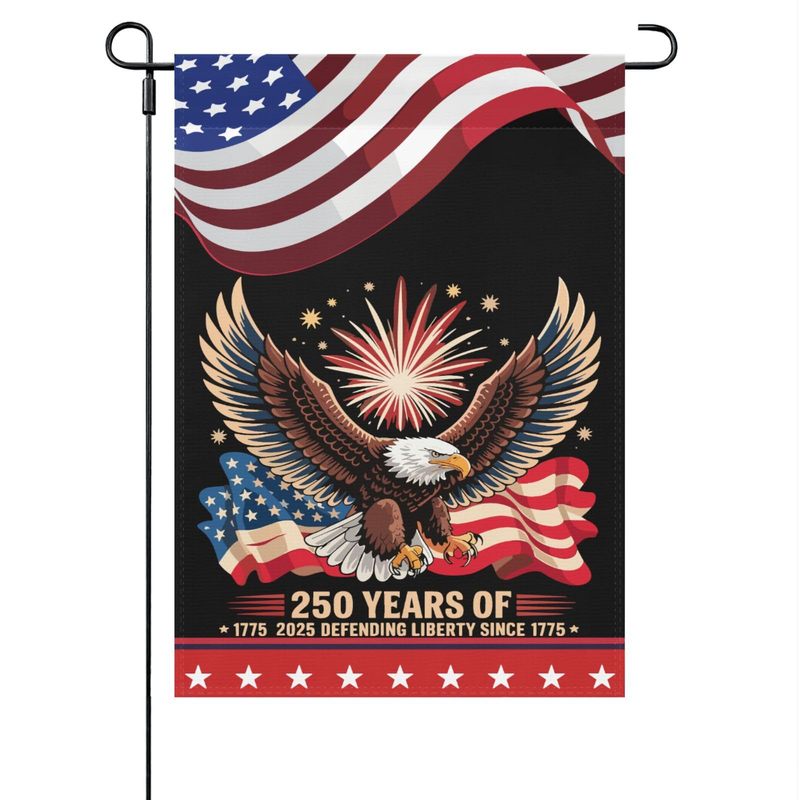 跨境热卖美国250周年花园旗纪念旗帜庭院装饰250 Years America|undefined