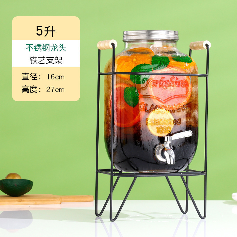 冷水壶可乐红牛饮料玻璃网自制桶带碧桶酒吧啤酒桶龙头桶水果茶无|undefined