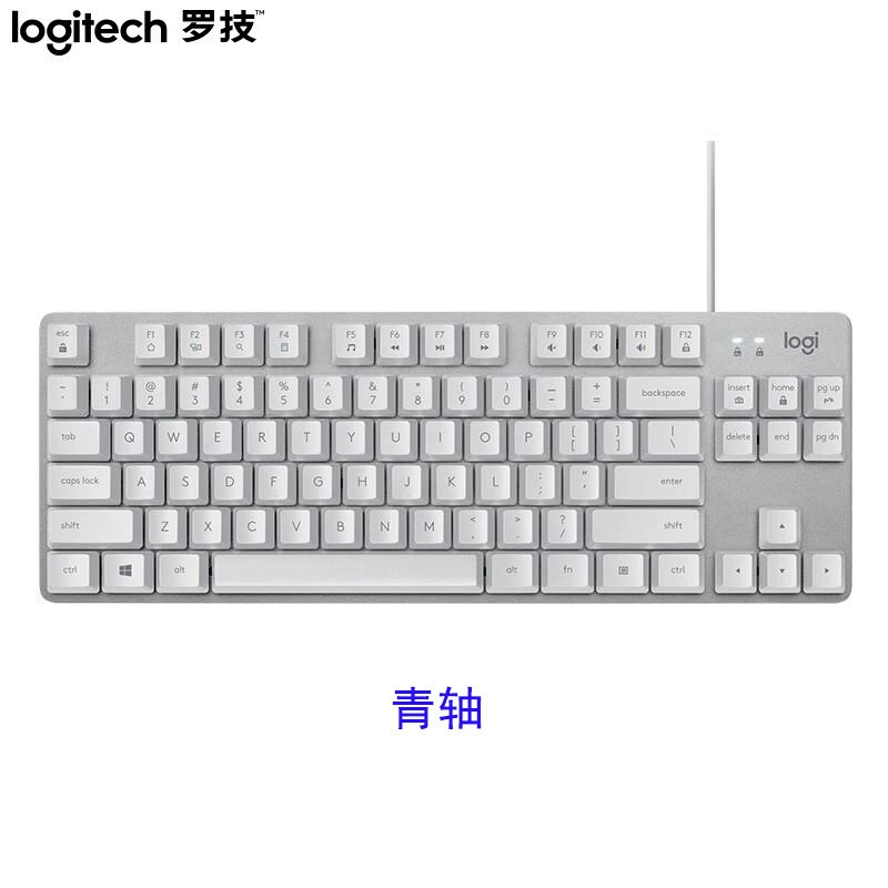 Проводная механическая клавиатура Logitech K835 с алюминиевым корпусом, 87 клавиш, офисная, черная и белая игровая клавиатура