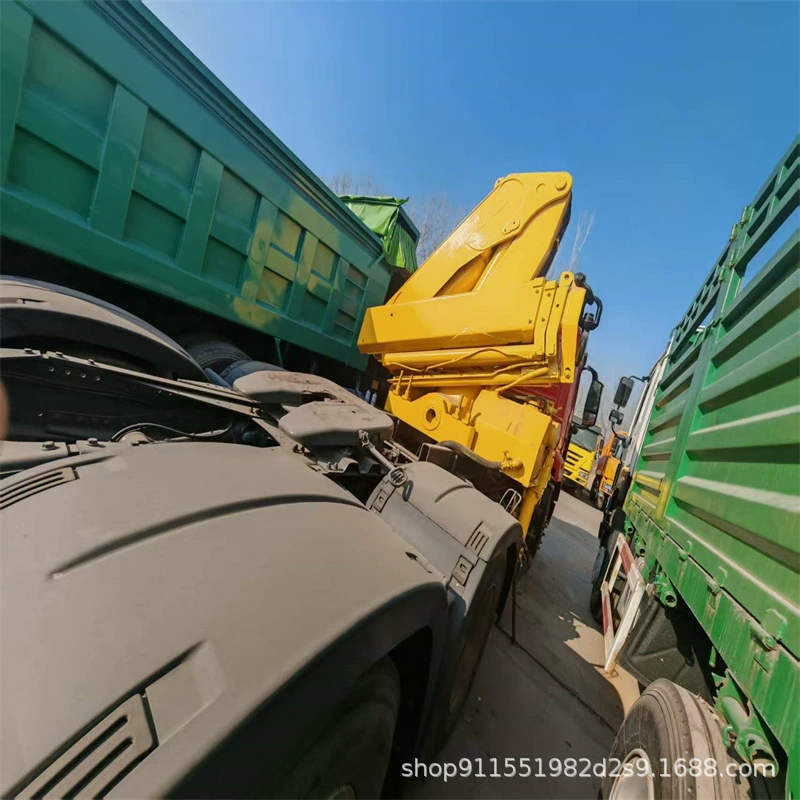 Экспортный тяжелый грузовик HOWO Shaanxi DeLong с краном, б/у, восстановленный, грузоподъемность 8 тонн, 10 тонн, 14 тонн, 16 тонн, 20 тонн.