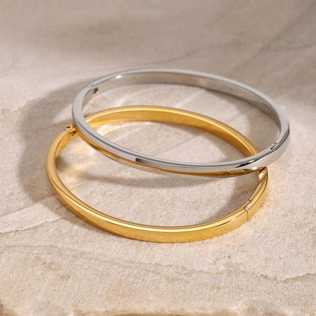 杰鼎 Glossy Bracelet Stainless Steel, Jewelry, European Style