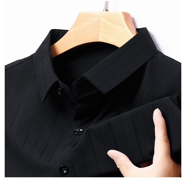 Camicia elegante uomo manica lunga traspirante no stiro_voghion.com