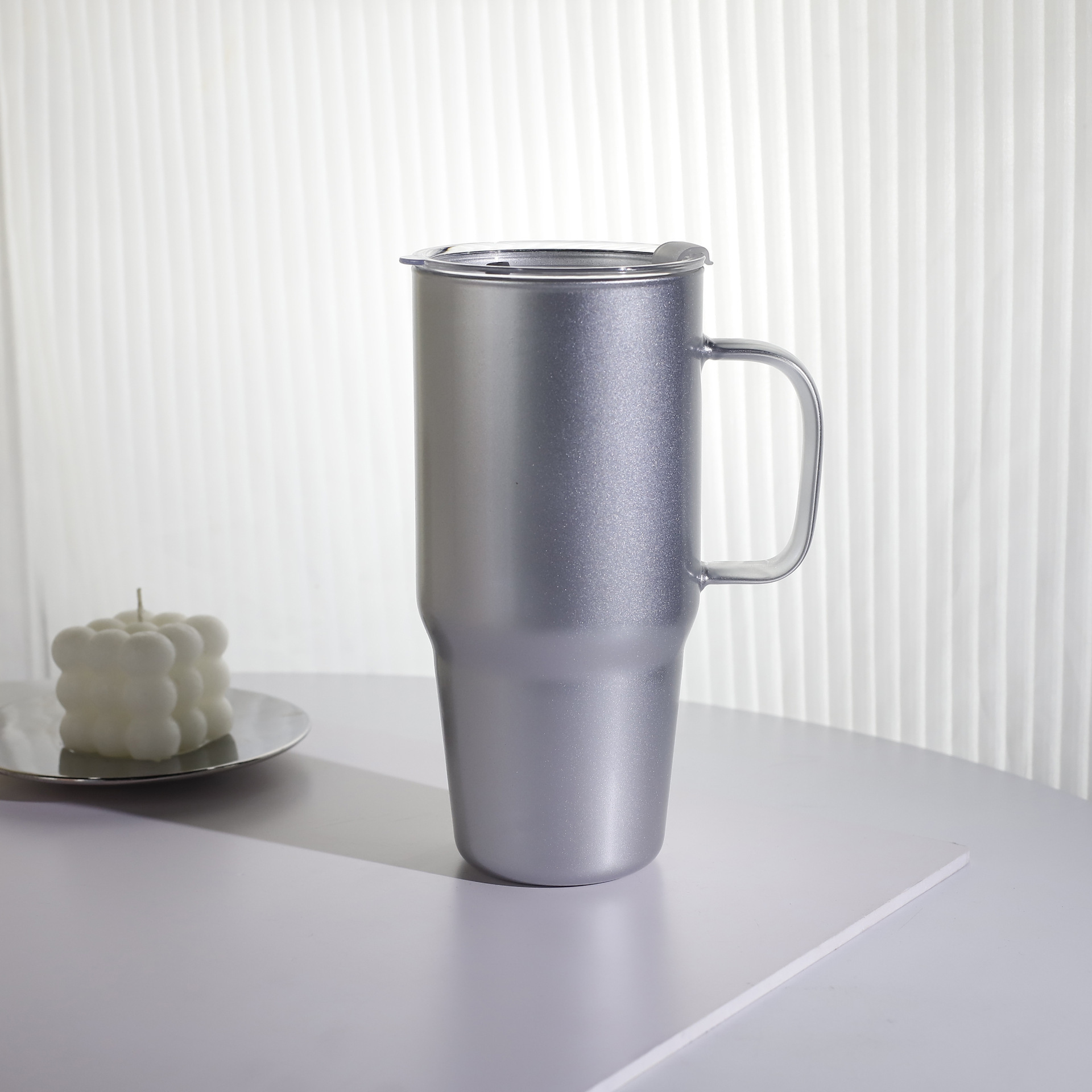Taza de hielo, taza de paja, taza de agua de vidrio de alta capacidad, taza de agua de vidrio de alta calidad, taza de paja doméstica, taza de vidrio de locomotora
