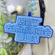 Go to Zhang Jie concert disco should help the surrounding non-woven text schoolbag pendant creative backpack pendant keychain