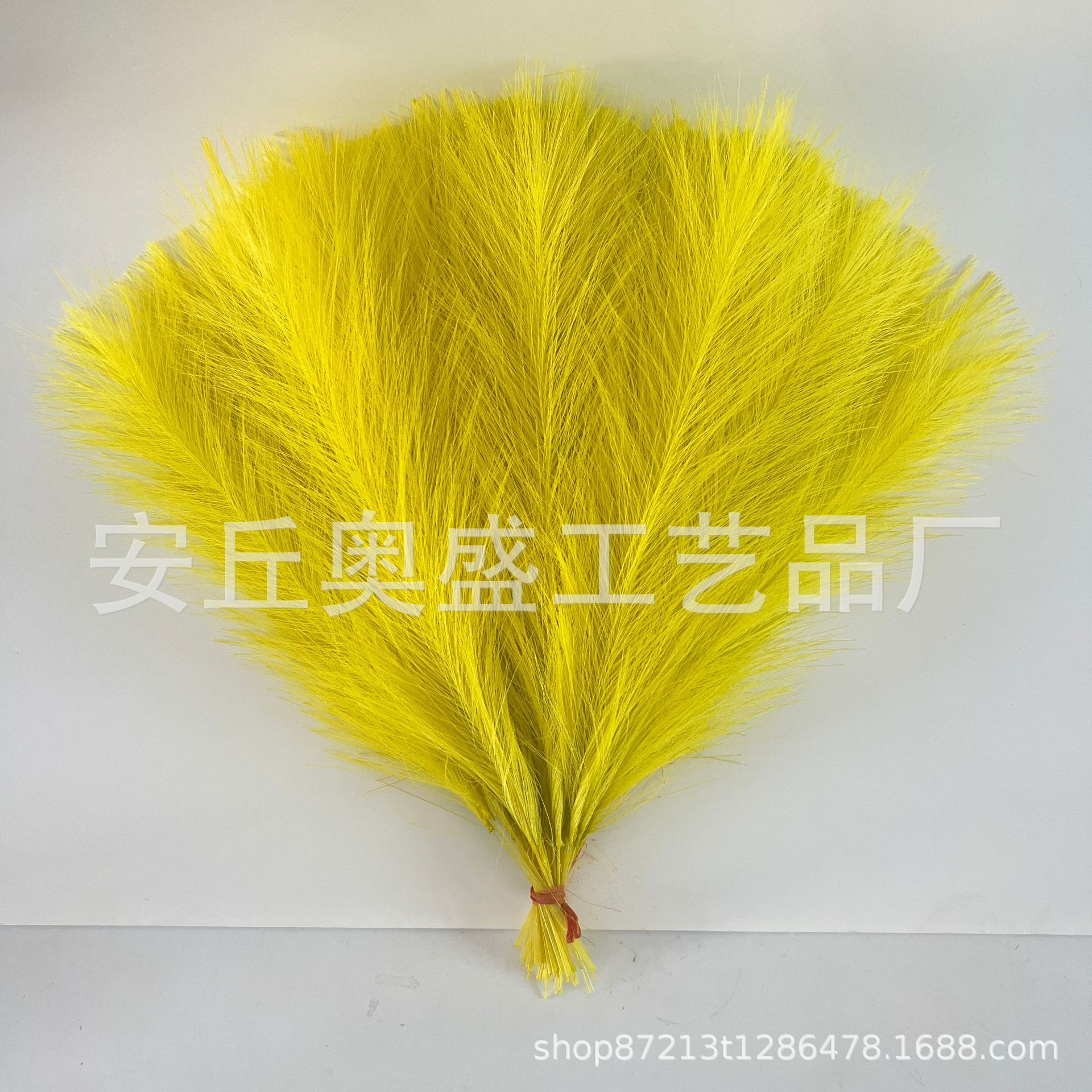 Spot hierba pampeana artificial transfronteriza simulación plumas accesorios de boda simulación jardinería decoración pelo de caña al por mayor