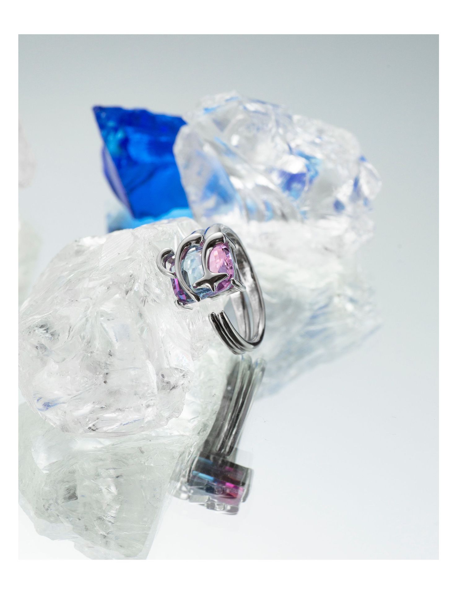 Fashion Star Copper Plating Zircon Open Ring