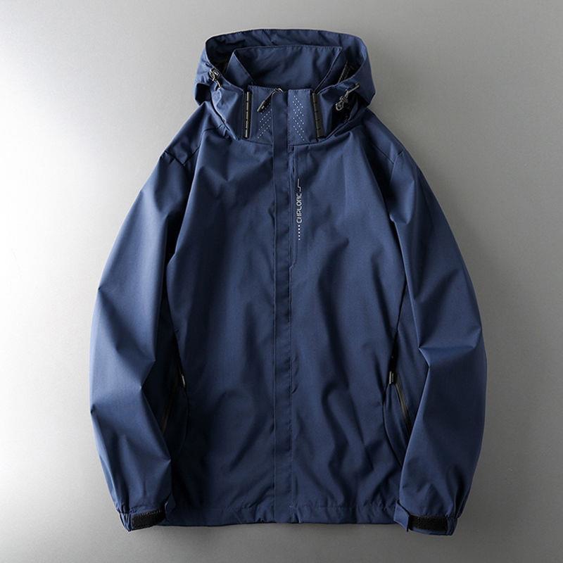 Chaqueta de chaqueta al aire libre única de cola de comercio exterior primavera y otoño cortavientos americano impermeable para hombre chaqueta deportiva para hombre