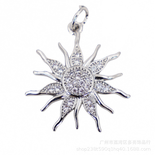 W5799-white gold + white zircon