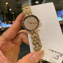 超薄简约气质钢带手表跨境外贸批发货源女士个性圆盘防水石英手表