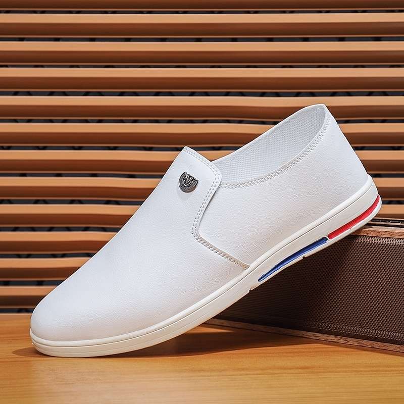 6669-2【화이트 슬립온】싱글 슈즈