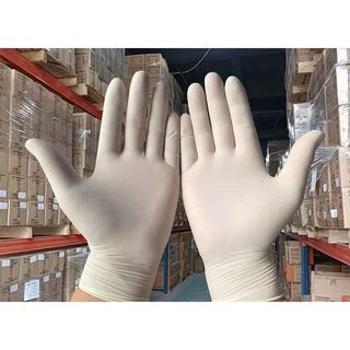 A级乳胶手套无粉一次性工业用品12寸乳胶手套9寸一次性手套防护