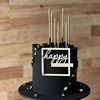 Cross -border INS style Happy Birthday Cake Side Ak clan decorative birthday happy birthday cake decoration