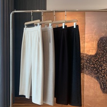 老粉直接冲~推荐好货 绵羊毛磨绒毛呢加厚保暖小哈伦显瘦休闲裤女