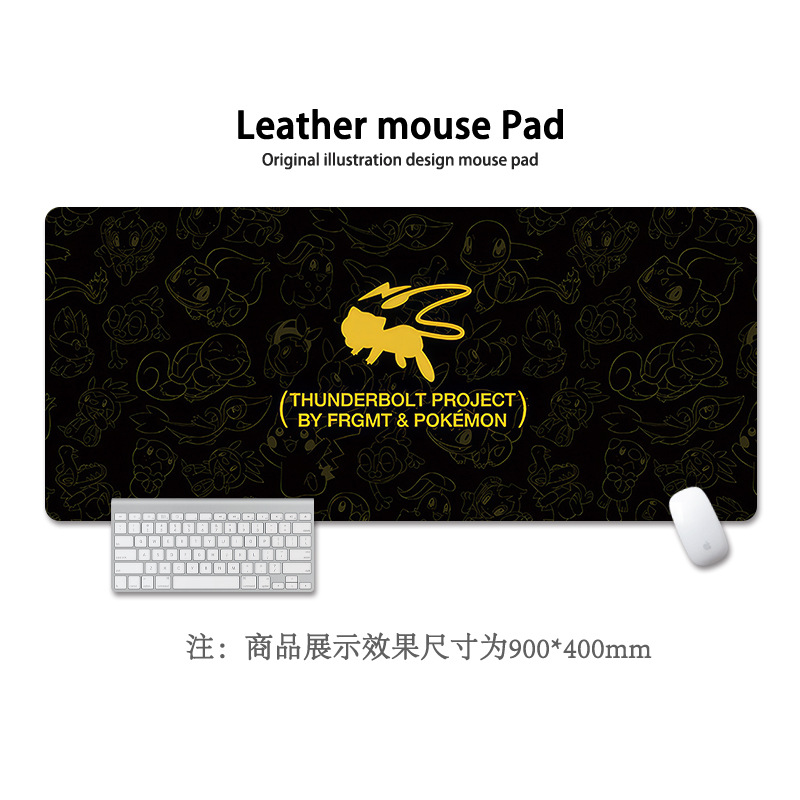 Pikachu almohadilla de ratón super grande Pokémon animación encantadora niñas y niñas animación cuadrada computadora teclado almohadilla de escritorio