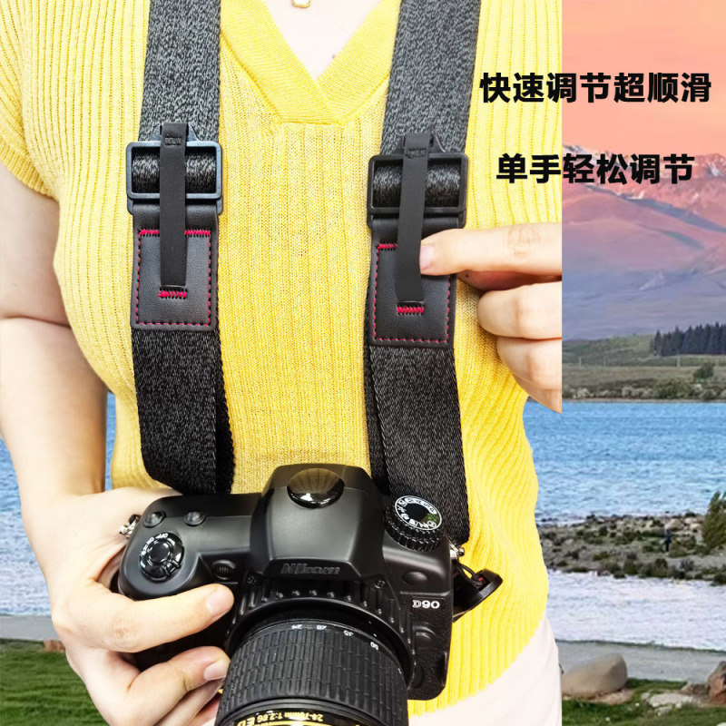 Canon、Nikon、Fuji マイクロ一眼レフ ショルダーストラップに適した一眼レフカメラのクイックリリースストラップ、クイック調整可能なポータブルリストストラップ|undefined