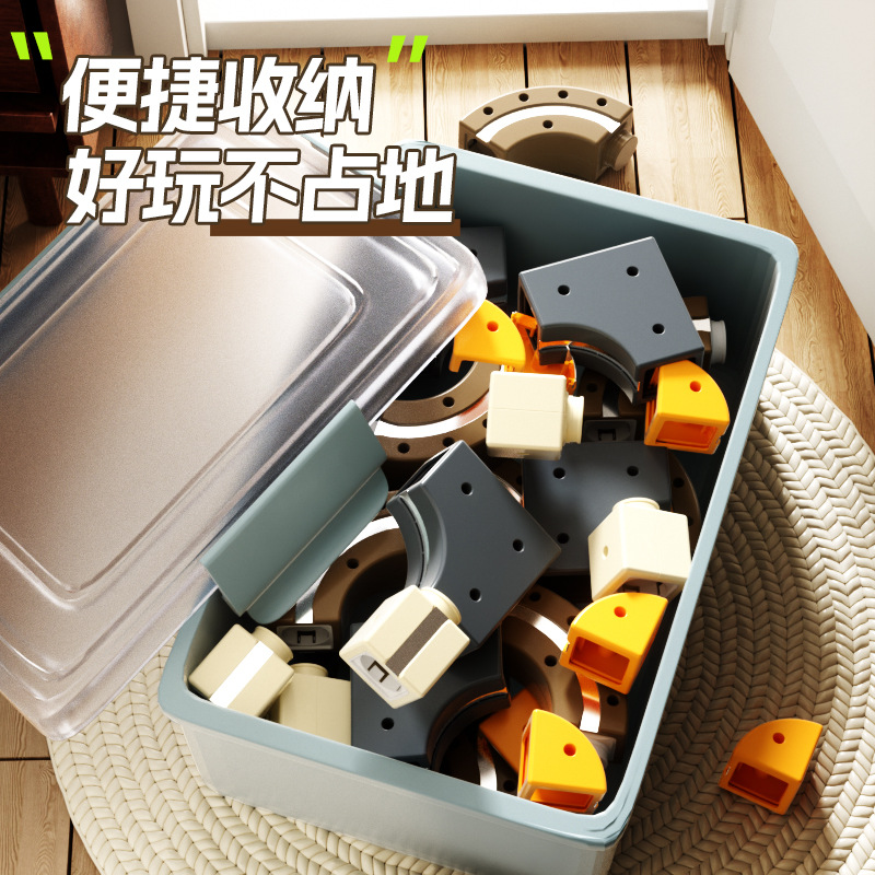 Magia universal órbita magnética cubo infantil puzzle juguetes tren de alta velocidad DIY bloques regalos para niños y niñas