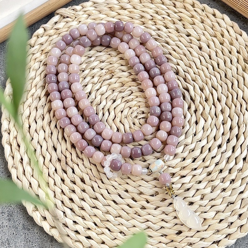 라벤더 하트 옥반지 11mm [108개 휴대용]