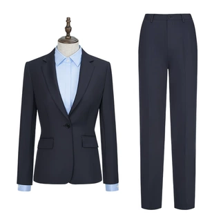 佛山团体职业西服套装女商务公务员团体定制工作服西服定制logo