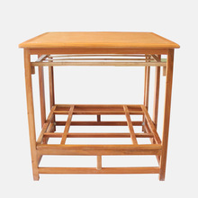 正方形烤火桌子家用烤火架折叠实木炕桌 多功能取暖桌方桌