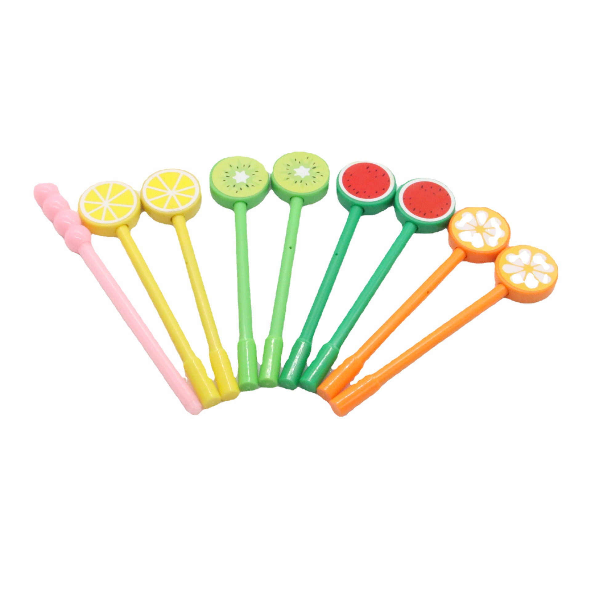 Plástico de dibujos animados lindo caramelo pluma gel pluma estudiante pluma de la manera japonesa y coreana