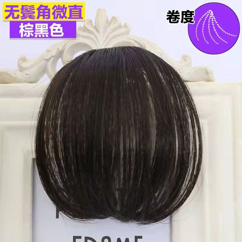 Xuchang peluca flequillo mini flequillo de aire flequillo falso flequillo inconsútil realista de las mujeres pedazo de pelo falso al por mayor