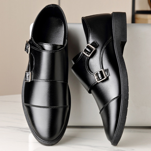 Factory temu metal cross-border Southeast Asian men's high-end leather shoes men's business formal casual leather shoes England groom