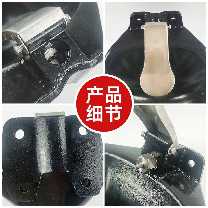 Recipiente para beber para ganado engrosada placa de acero cuenco de consumición automático para tazón de alimentación de ganado hierro fundido caballo ganado alimentación de agua artefacto beber fregadero