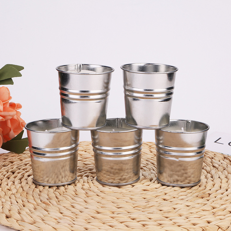 Ins cross-border Lemongrass small bucket scented candle candle cup home goods wedding favor fragrance