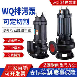 WQ潜水式无堵塞排污泵化粪清淤污水处理泵建筑工地排水输送泥浆泵