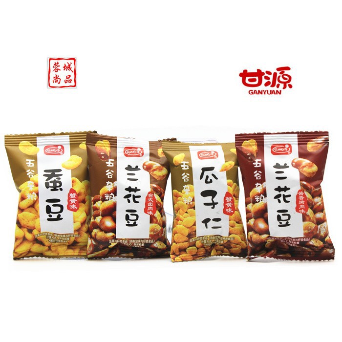 Flower Heart Flagship Snacks: Crab Flavor Sunflower Seeds, Broad Beans, Peanuts, Lotus Seeds, Garlic-flavored Green Peas, Shrimp Chips, Bean Fruit