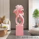 [flocking style] koi floor-standing ornament-pink/high 1.02m
