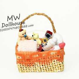 52DOLLHOUSE 微缩食玩场景模型 娃娃屋配件 迷你婴儿洗澡玩具L198