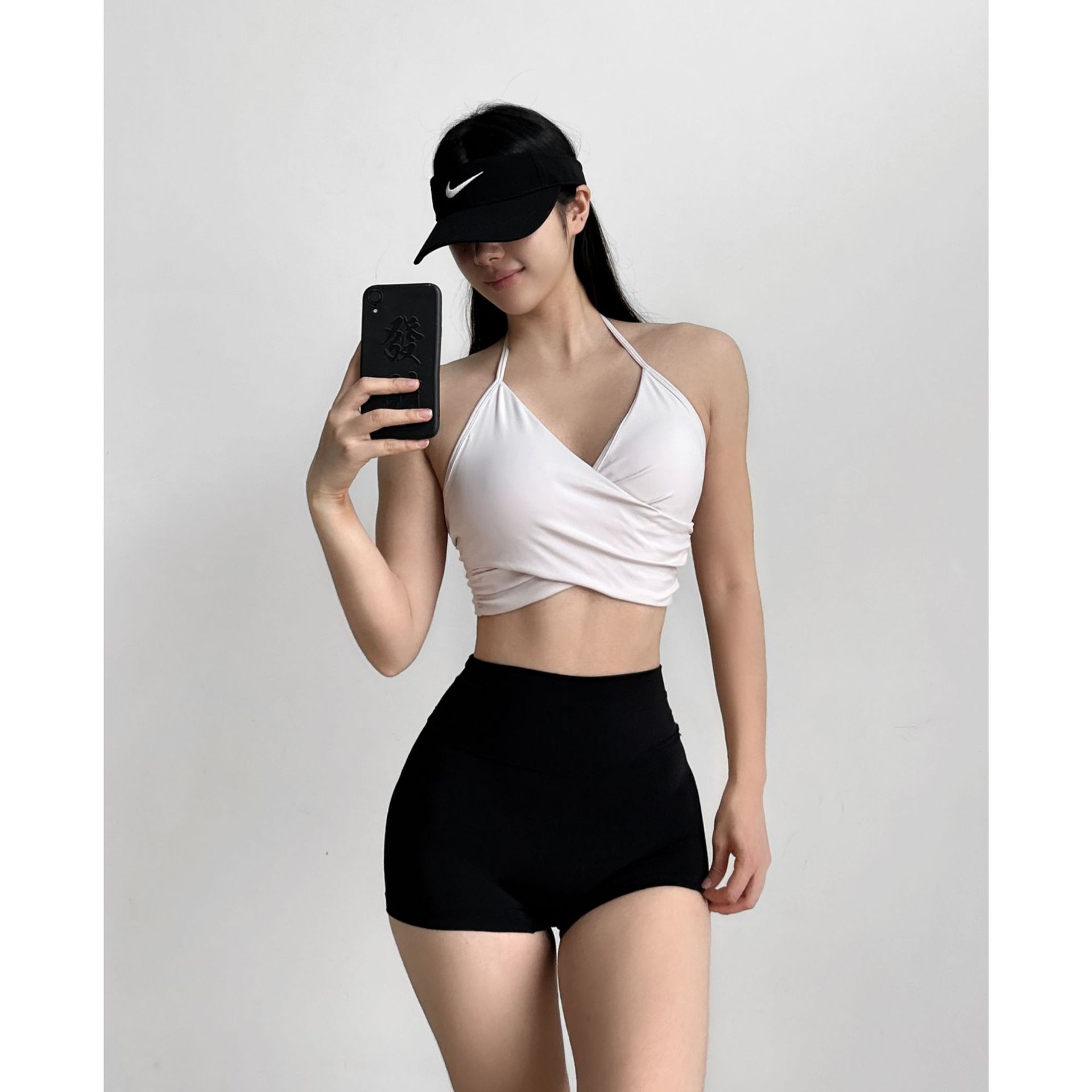 European and American Sexy Yoga Bra with Thin Straps, Halter Neck, Beautiful Back Sports Bra, Sexy Pilates Fitness Wear Cross 1869