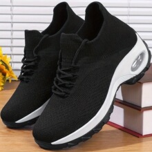 D 68135 Breathable Knit Sock Shoes ͸����֯ŮЬ �羳��